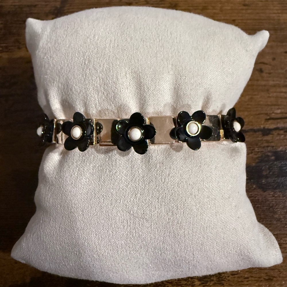 Enamel Flower Tile Bracelet​​
